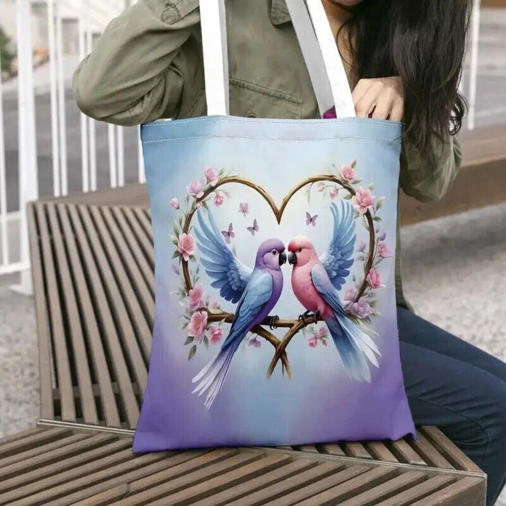 Bird Couple - Shopping /Tote Bag - New - Great Gift for Bird Lovers